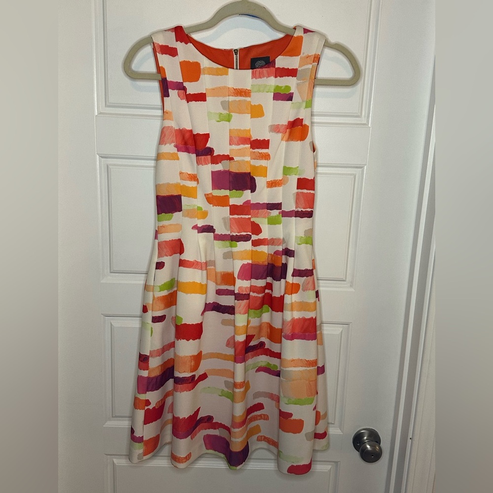 Vince Camuto Sleeveless Dress with Exposed Zipper and Pockets!